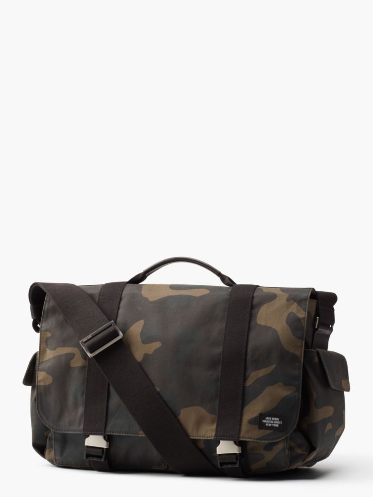 Kate Spade,Jack Spade Waxwear Dad Diaper Bag,backpacks & travel bags,Camo