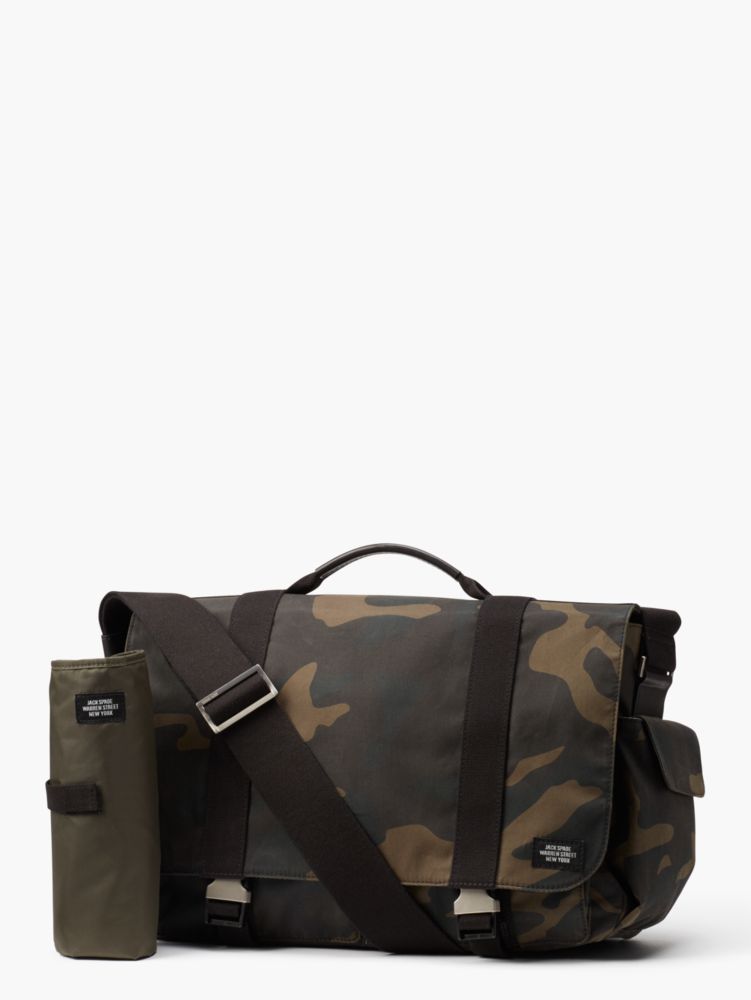 Kate Spade,Jack Spade Waxwear Dad Diaper Bag,backpacks & travel bags,Camo