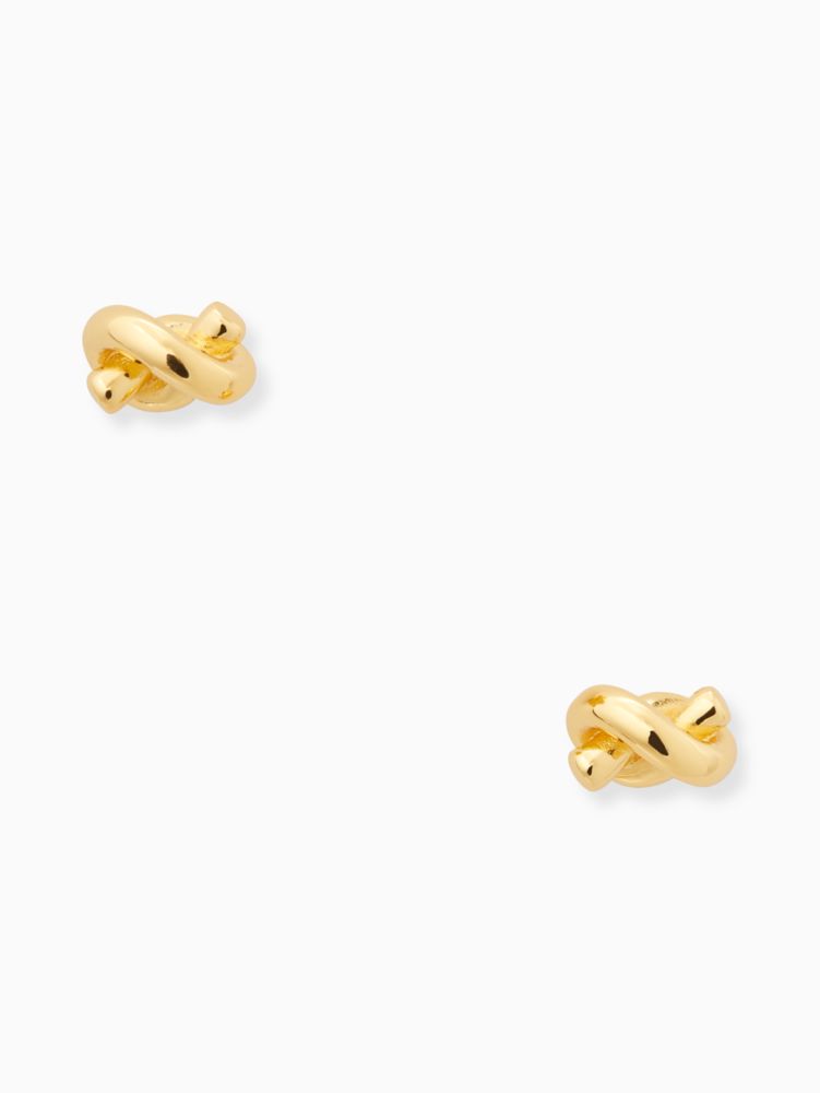 Kate Spade,Sailor's Knot Studs,Studs,Knot,Gold Metal,Yellow Gold,Casual,Work,