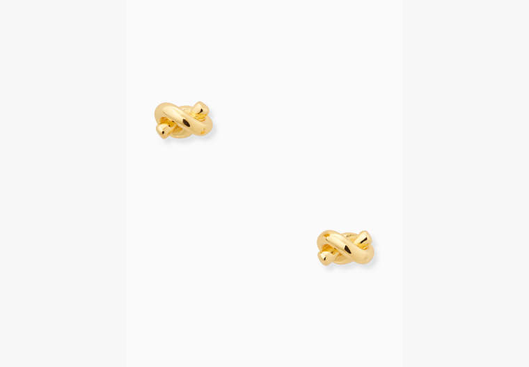 Kate Spade,sailor's knot studs,earrings,Gold image number 0
