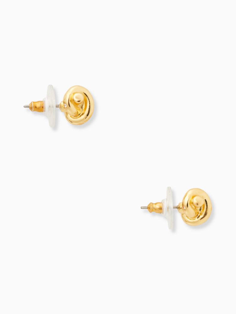 Kate spade gold 2025 knot earrings