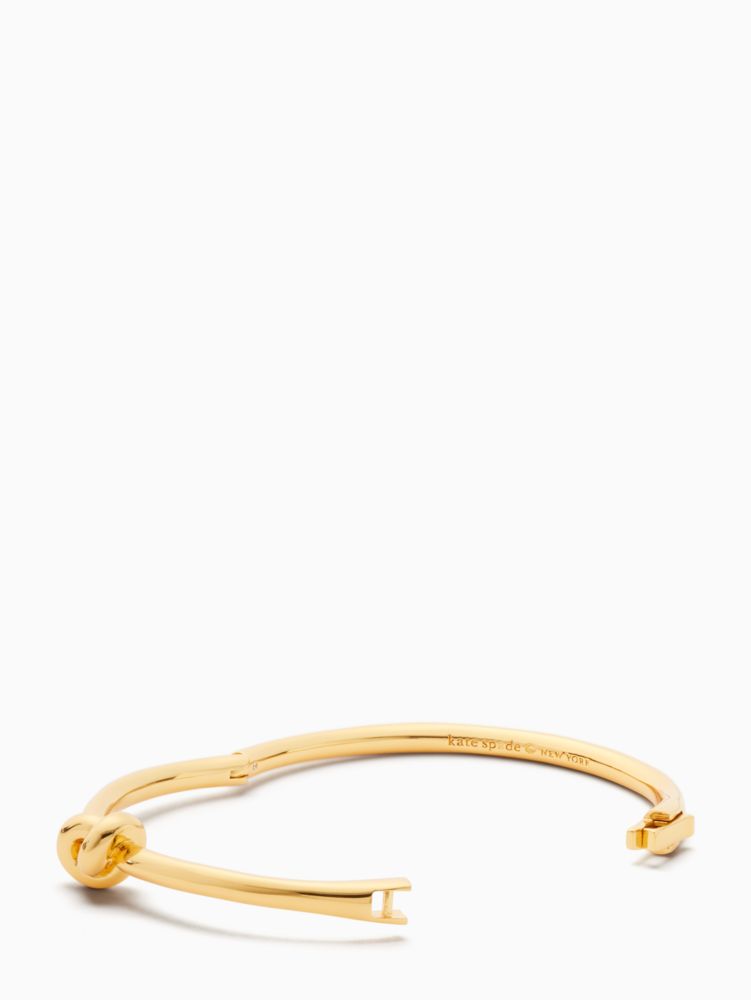 Kate Spade,Sailor's Knot Hinge Bangle,bracelets,Gold