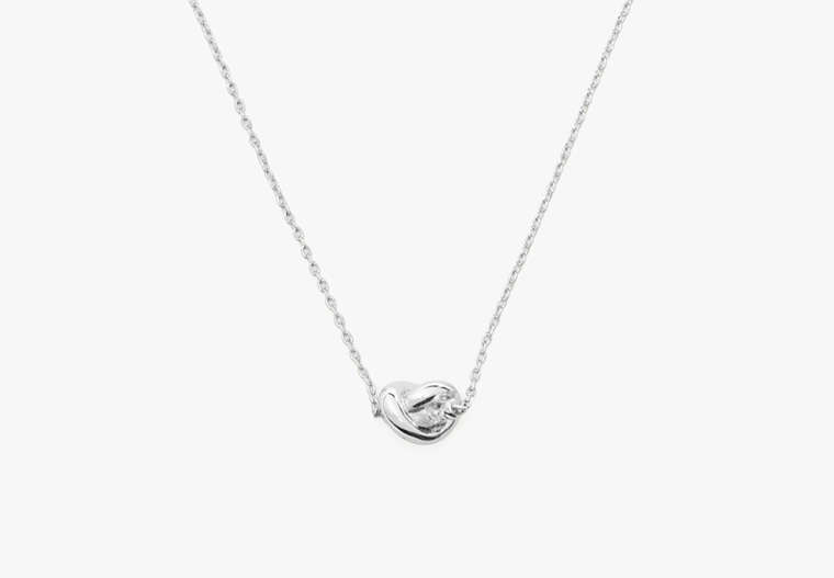 Kate Spade,Sailor's Knot Mini Pendant Necklace,necklaces,Silver image number 0