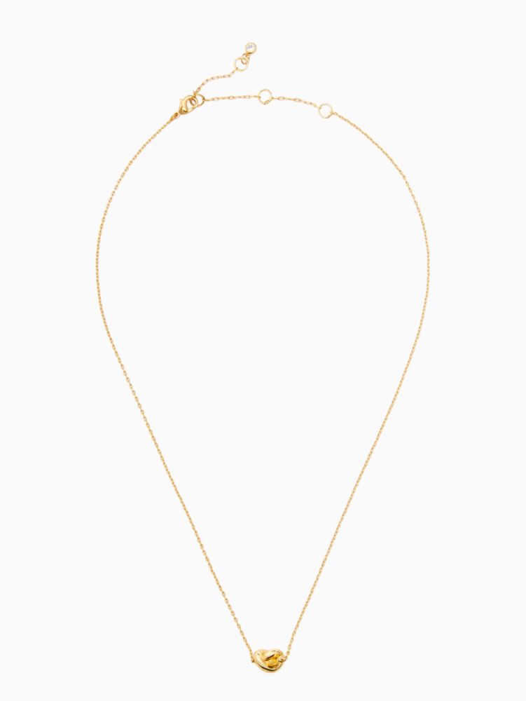 Kate Spade,Sailor's Knot Mini Pendant Necklace,necklaces,Gold