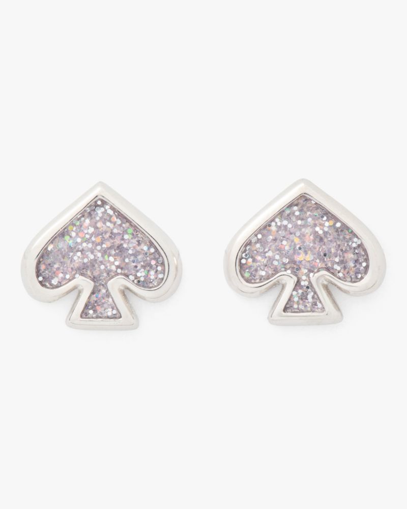 Kate Spade,Everyday Spade Glitter Enamel Studs,