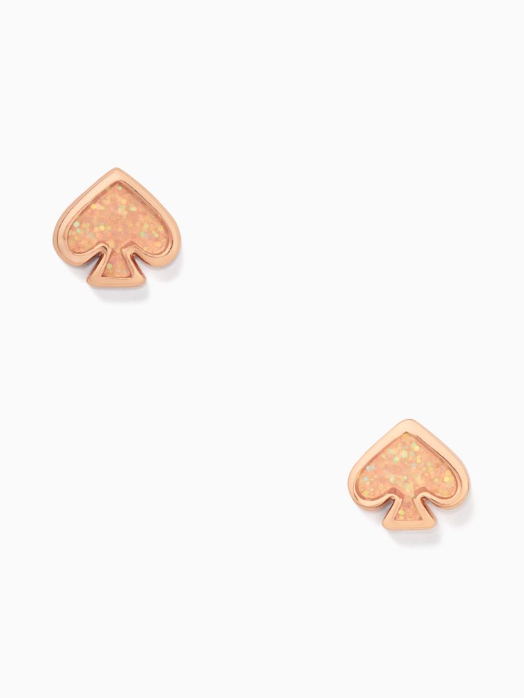 Kate Spade,Everyday Spade Glitter Enamel Studs,