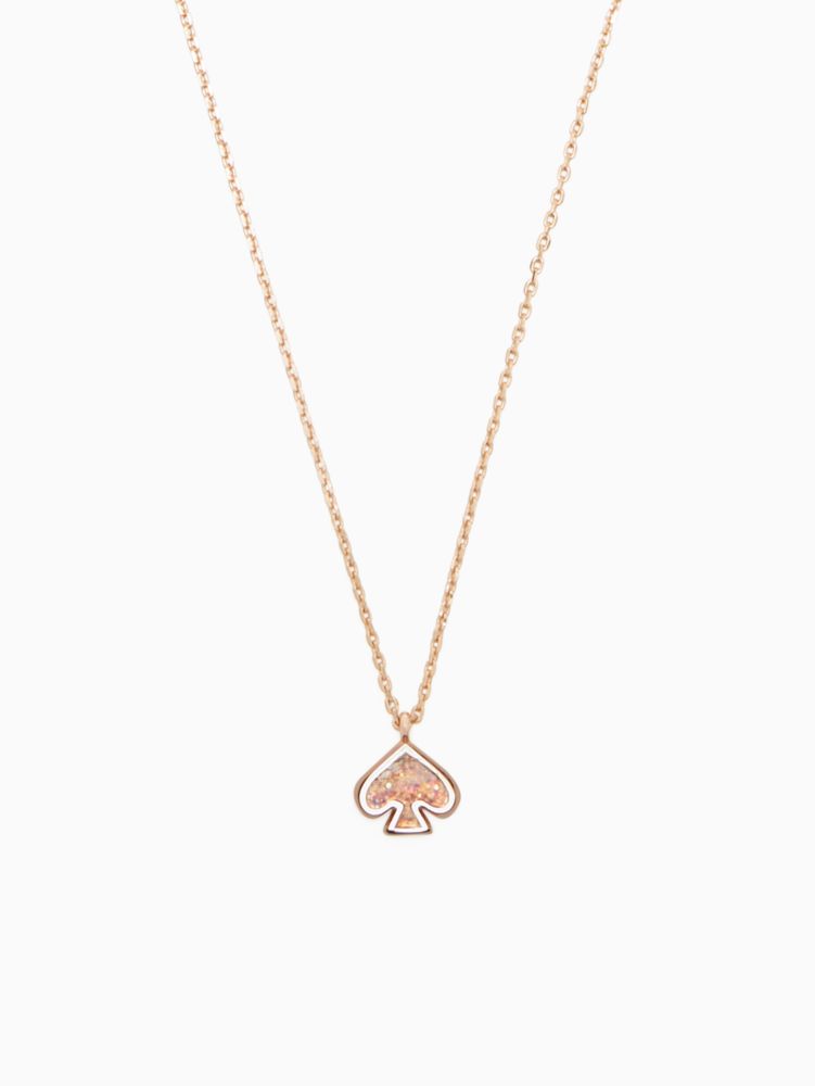 Everyday spade deals enamel mini pendant