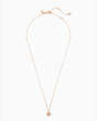 Kate Spade,everyday spade glitter enamel mini pendant,necklaces,Rose Gold Glitter