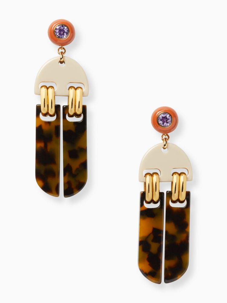 Kate Spade,be bold statement earrings,Cream Multi