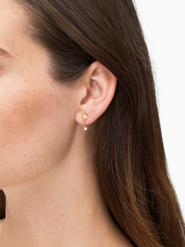 Kate Spade,lock and spade pave lock studs,earrings,