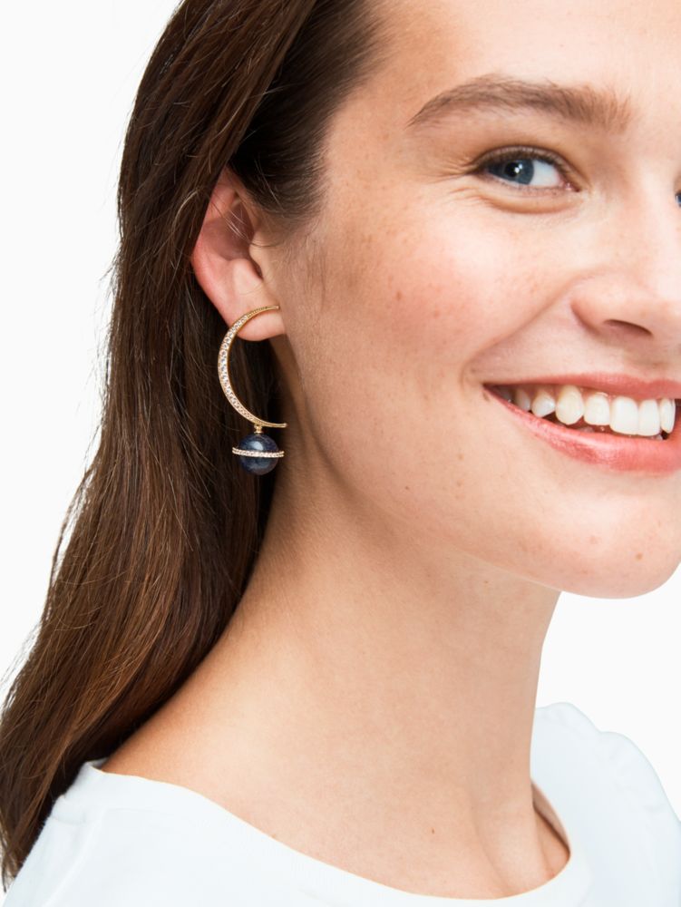 Kate Spade,on the rocks asymmetrical earrings,