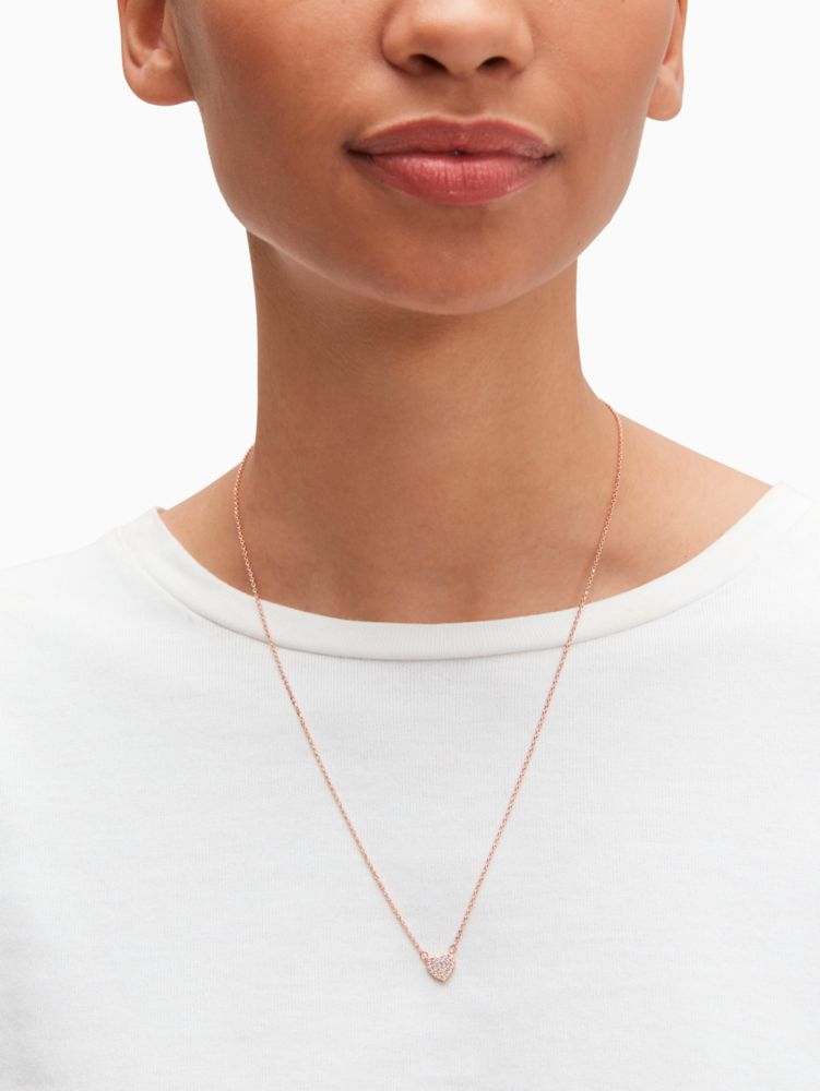 Kate spade initial on sale necklace rose gold