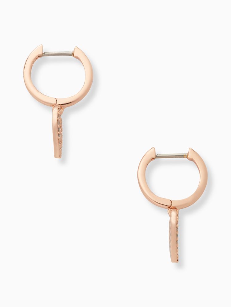 Kate spade rose hot sale gold heart earrings