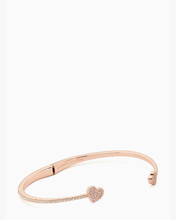 Yours Truly Pave Open Hinge Cuff | Kate Spade Outlet