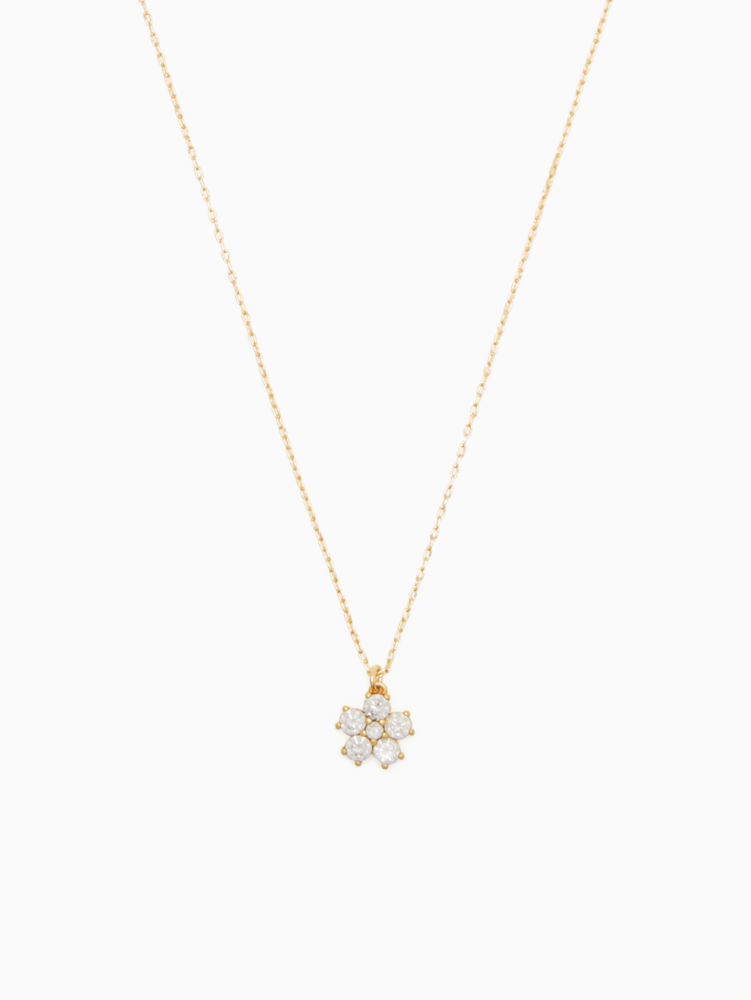 Kate Spade,Gleaming Gardenia Flower Mini Pendant,necklaces,