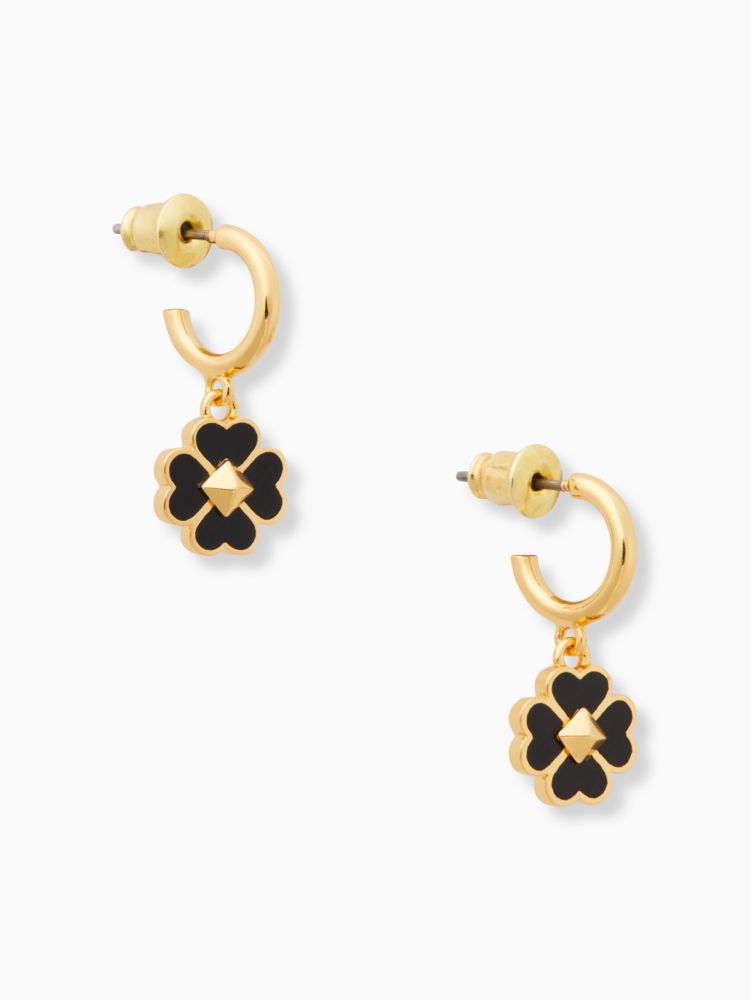 Kate Spade,Spades & Studs Enamel Huggies,