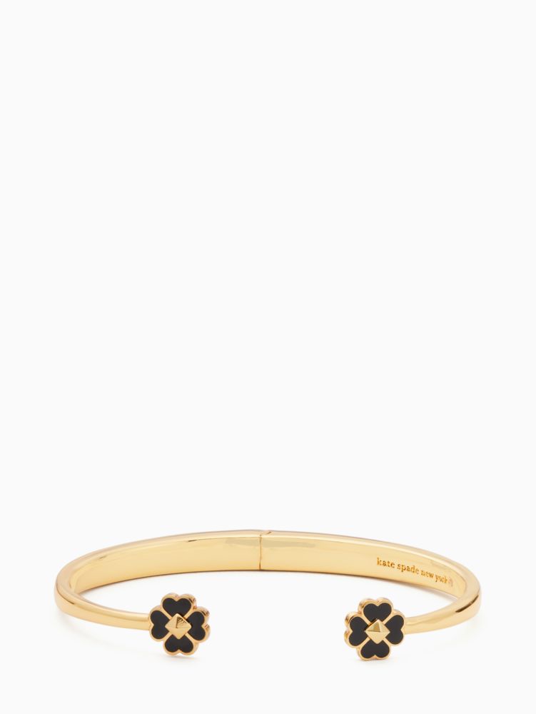 Kate Spade,Spades & Studs Enamel Hinge Cuff,