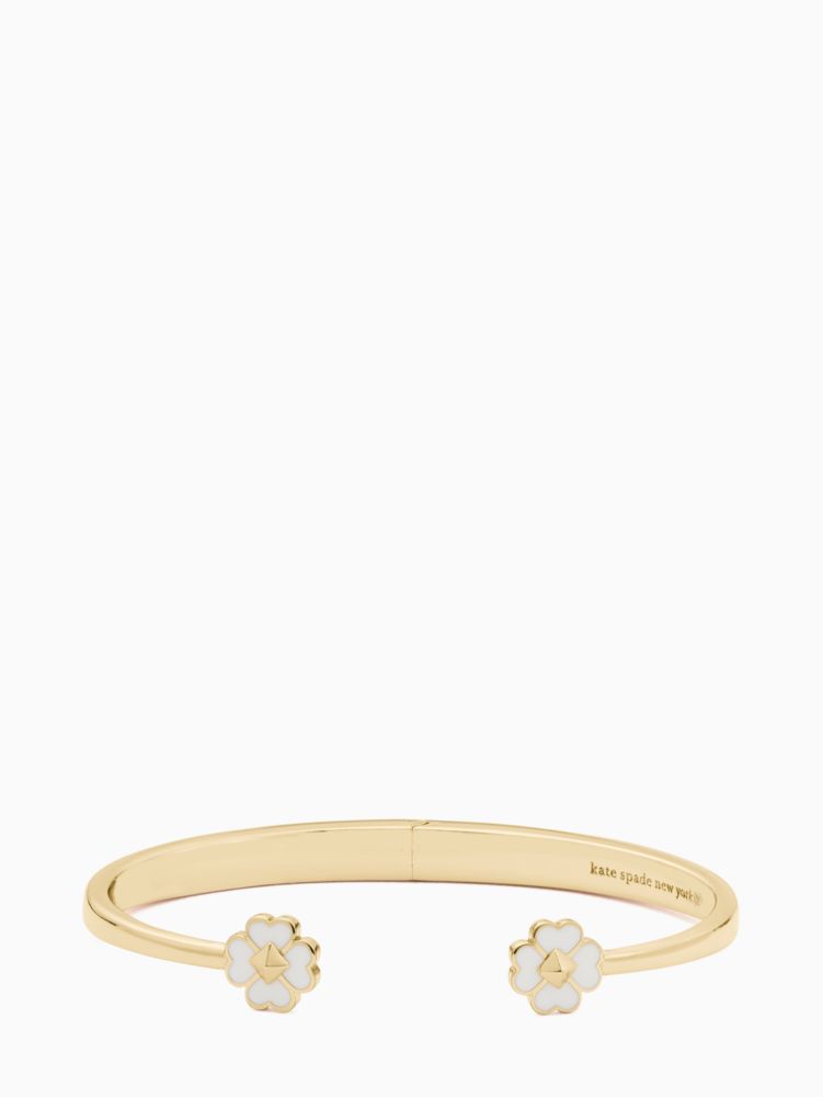 Kate Spade Spades & Studs Enamel Hinge Cuff