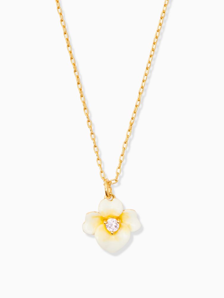 Kate spade deals precious pansy necklace