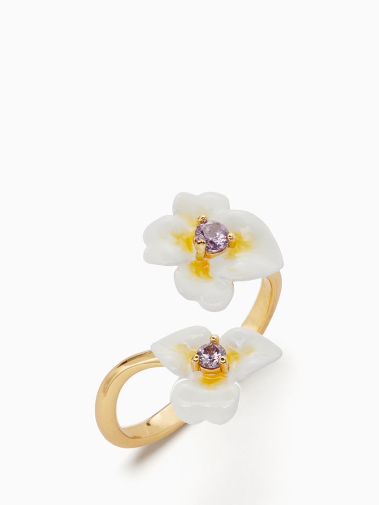 Kate Spade,precious pansy enamel ring,rings,