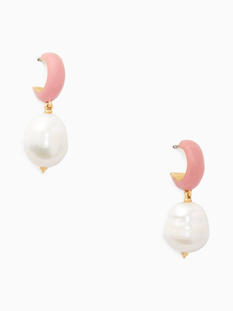 Kate Spade,candy drops enamel pearl drop hug,Coral