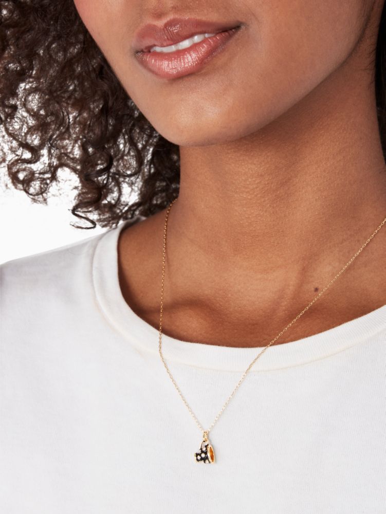 Kate spade hot sale logo necklace