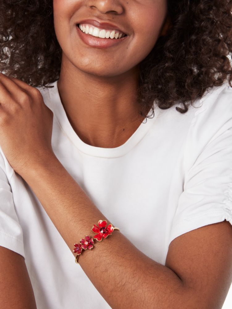 Blushing Blooms Hinged Cuff | Kate Spade Outlet | Kate Spade