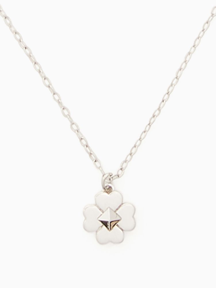 Kate Spade,spades & studs mini pendant,necklaces,Silver