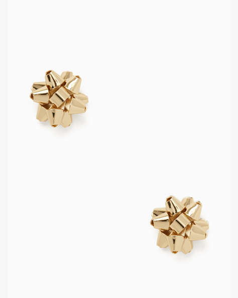 Kate Spade,bourgeois bow studs,earrings,Gold
