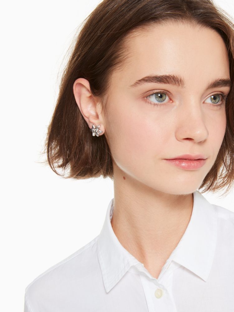 Kate spade bow stud earrings sale