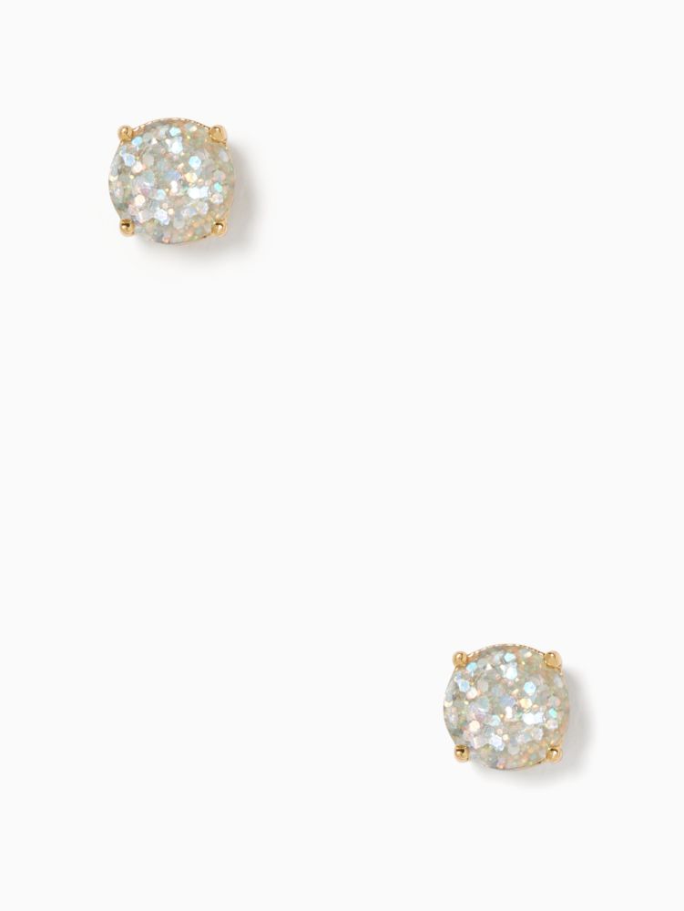 Kate Spade,glitter gumdrop studs,earrings,Opal Glitter