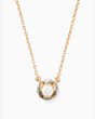 Kate Spade,lady marmalade mini pendant,Clear/Gold