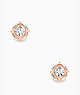 Kate Spade,lady marmalade studs,earrings,Clear/Rose Gold