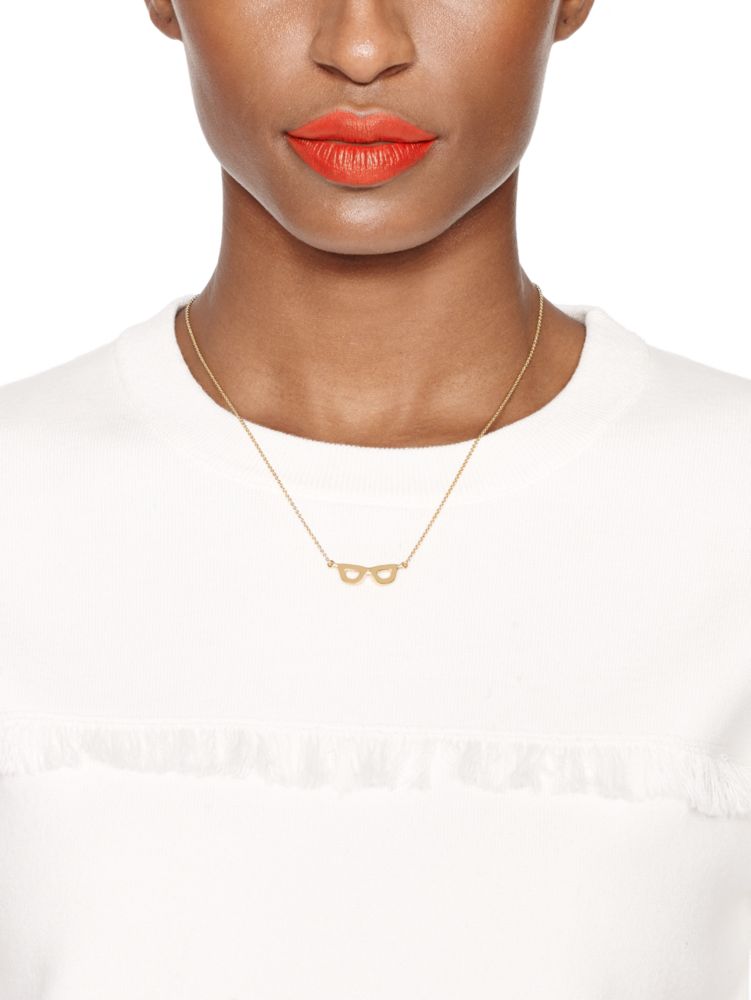 Kate Spade,lookout glasses mini pendant,necklaces,