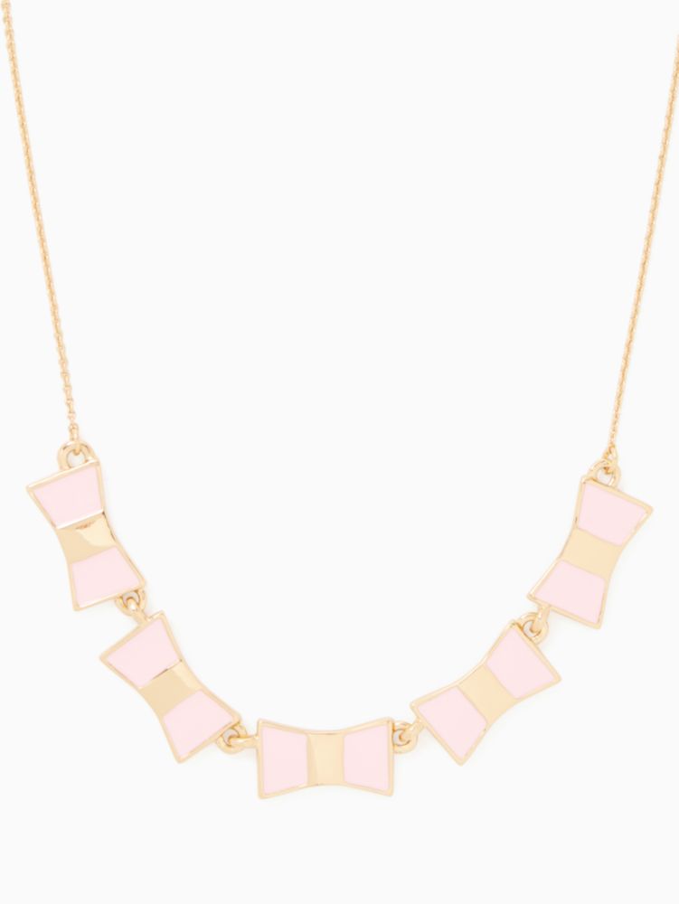 Cable Collectibles® Ribbon Necklace in 18K Rose Gold with Pavé Pink  Sapphires