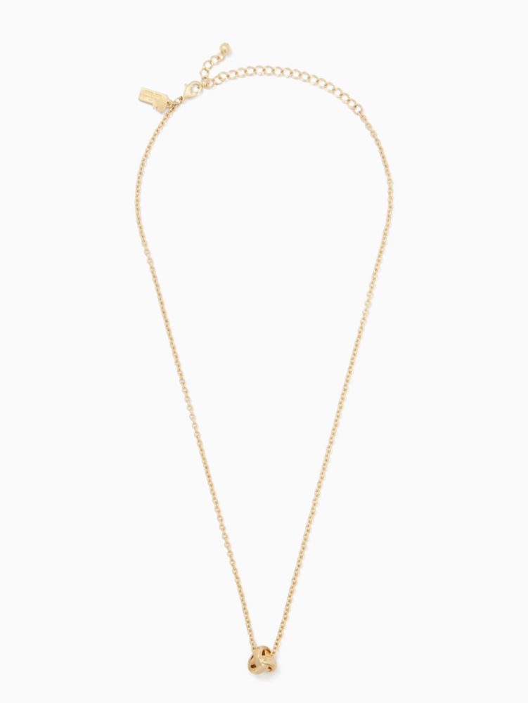 Dainty Sparklers Knot Pendant Kate Spade Outlet