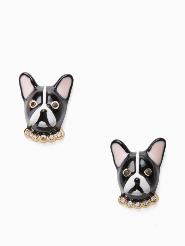 Kate spade sale french bulldog earrings