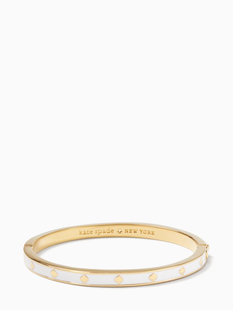 Kate Spade Spot The Spade Enamel Hinged Bangle