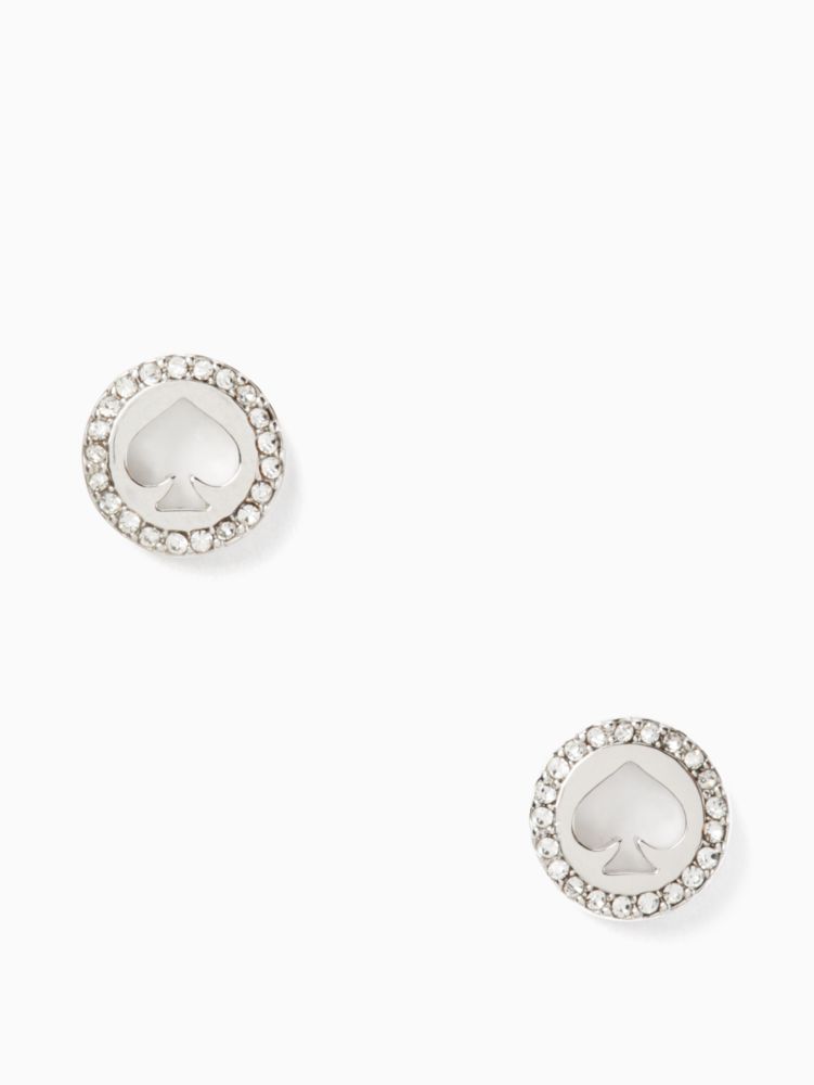 Kate Spade Spot The Spade Pave Halo Spade Studs