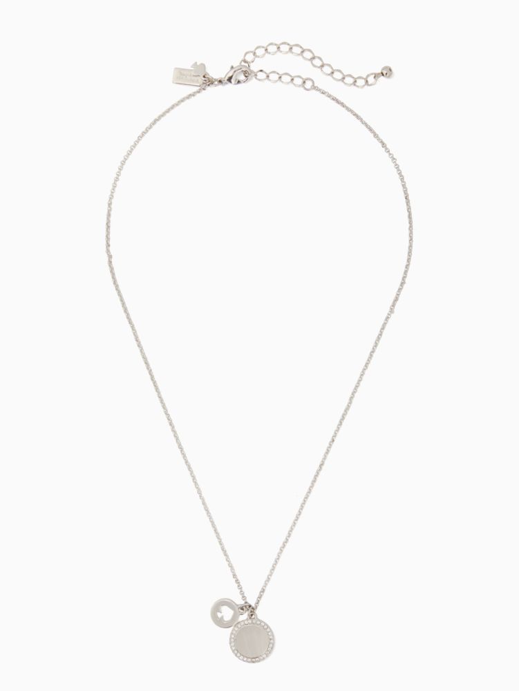 Kate spade initial hot sale necklace silver