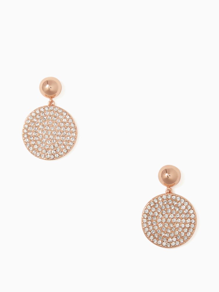 Pave Disc Drop Earrings Kate Spade Outlet Kate Spade Outlet