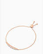 Kate Spade,full circle slider bracelet,bracelets,Clear/Rose Gold