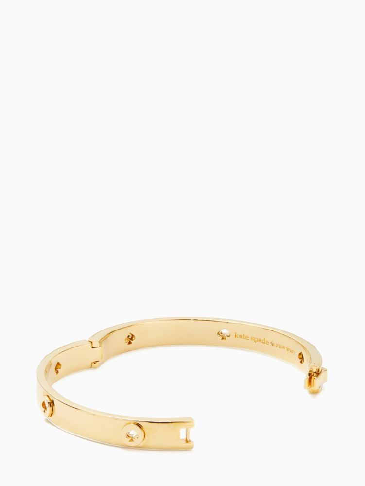 Kate Spade,Spot The Spade Studded Hinged Bangle,