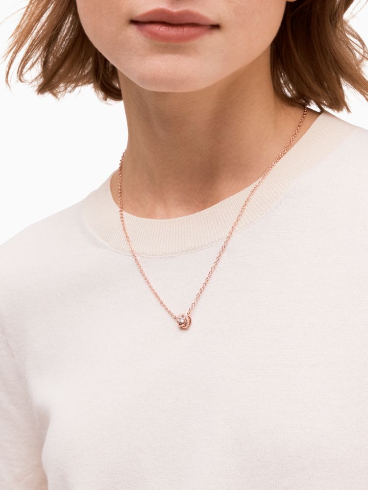 Kate spade love knot on sale necklace