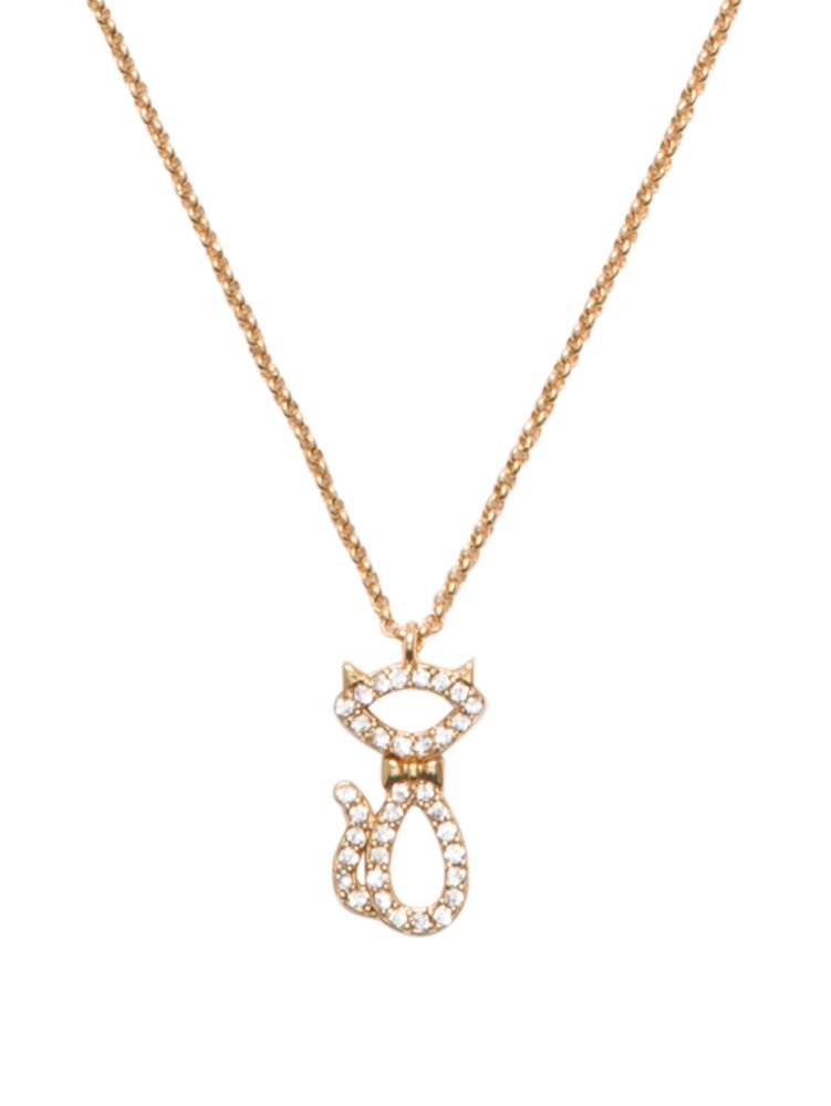 Jazz Things Up Pave Cat Mini Pendant Kate Spade Outlet Kate Spade Outlet