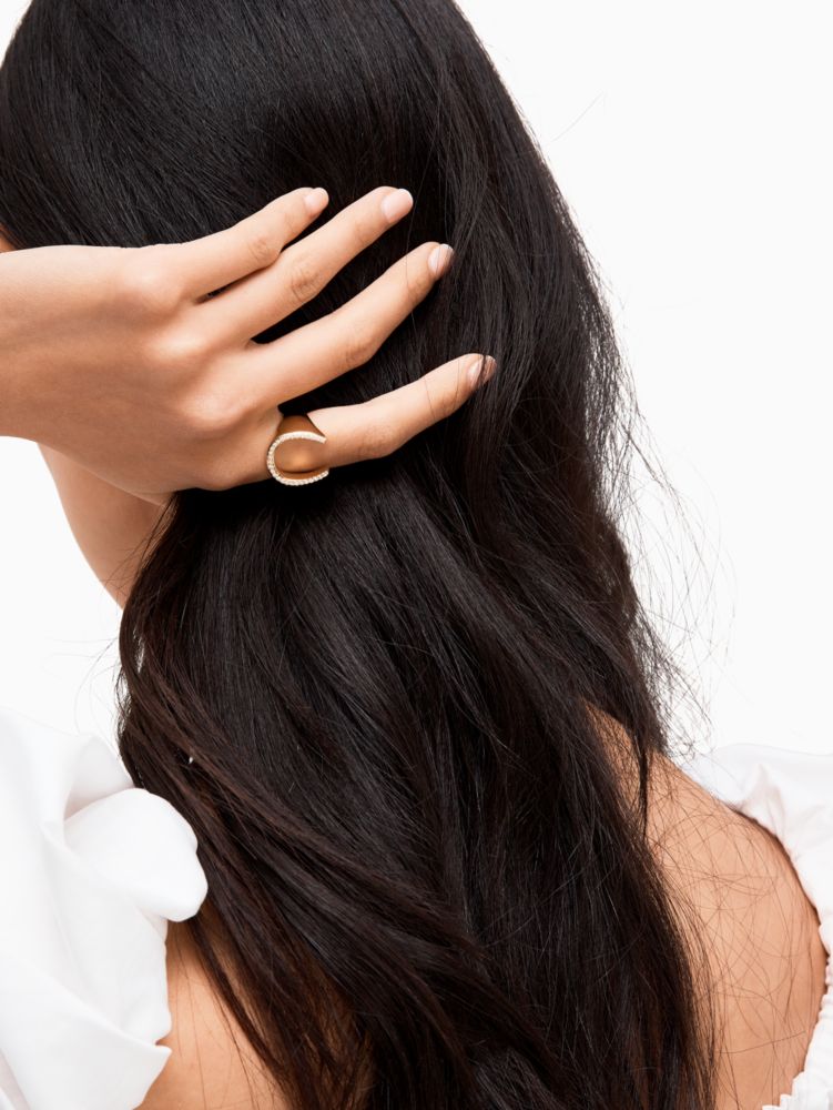 Kate Spade,wild ones pave horseshoe ring,rings,