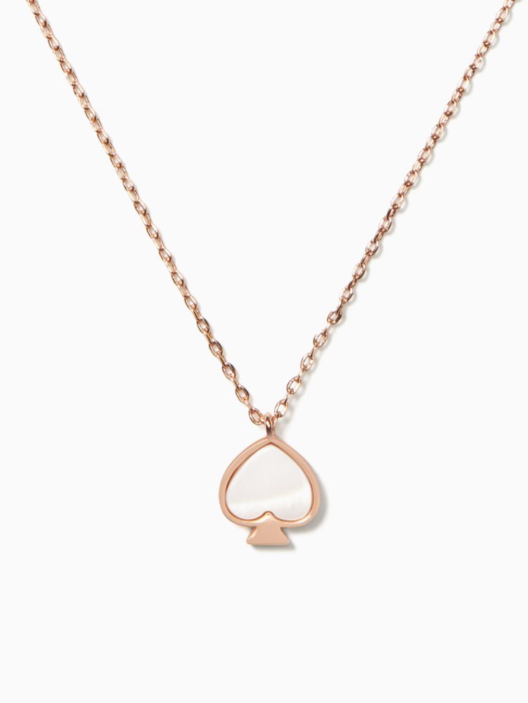 Kate Spade,Signature Spade Mini Pendant,Single Strand,Logo,Gold Metal,Work,Casual,