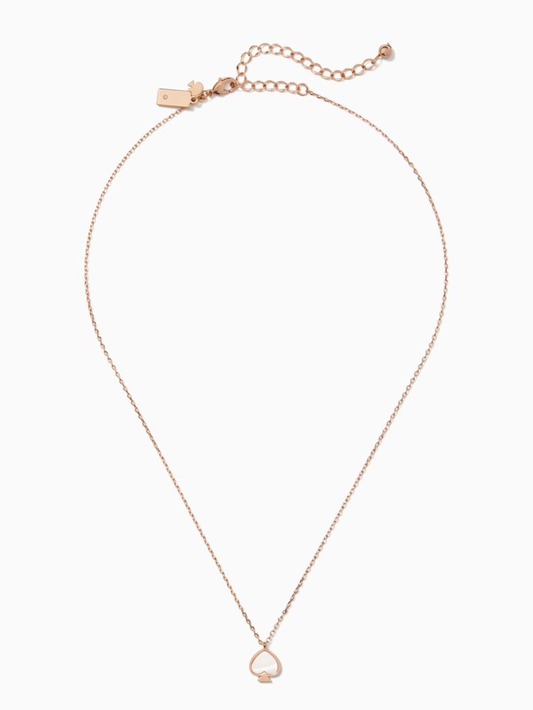 Kate Spade,Signature Spade Mini Pendant,Single Strand,Logo,Gold Metal,Work,Casual,