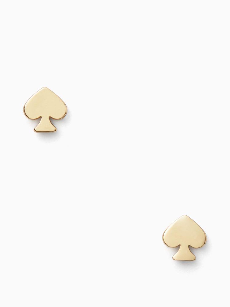 Kate Spade,signature spade mini studs,earrings,40%,Gold