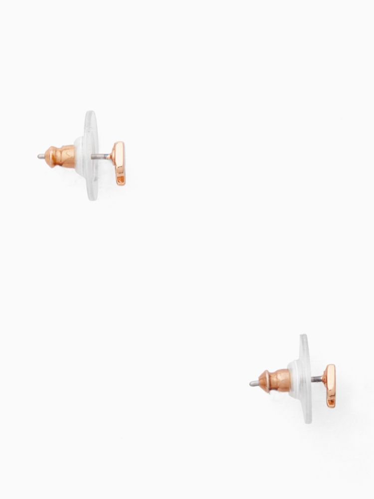 Kate Spade,signature spade mini studs,earrings,40%,Rose Gold